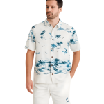 MEN'S SHIRT WHITE PRINTED