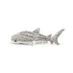 SOFT TOYS WHALE SHARK GRAY 18"