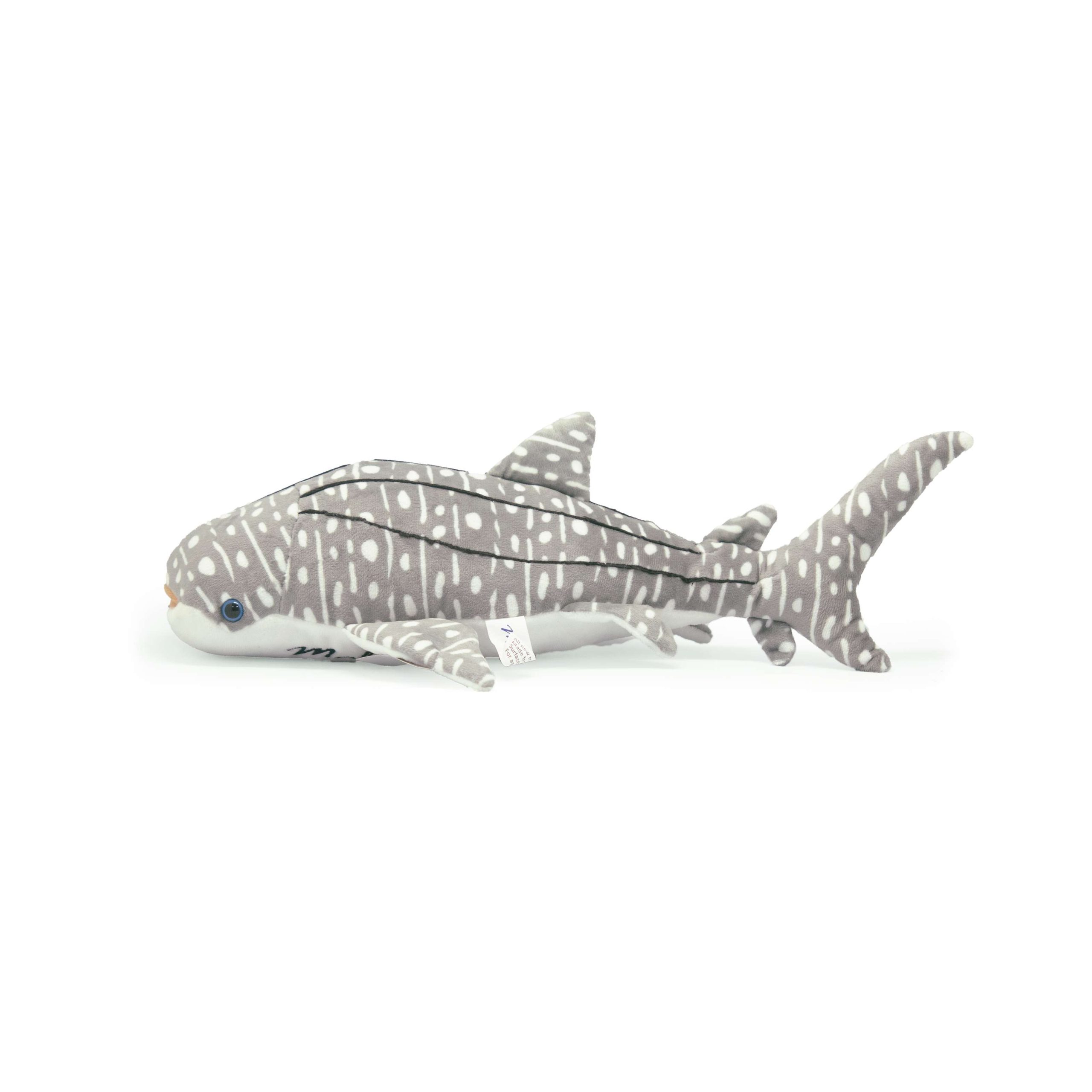 62509 (2) SOFT TOYS WHALE SHARK GRAY 18" - Image 1