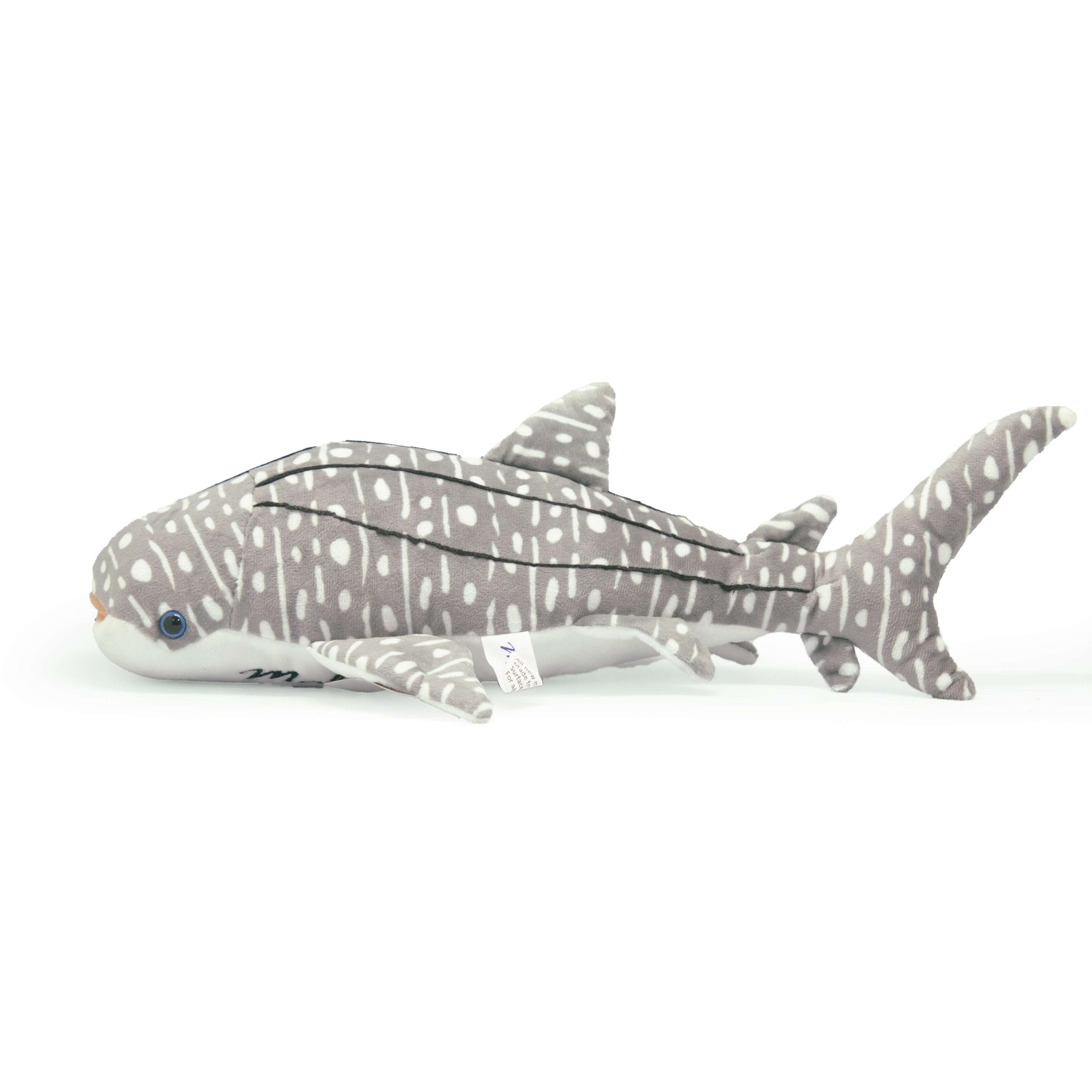 62510 (2) SOFT TOYS WHALE SHARK GRAY 21" - Image 1