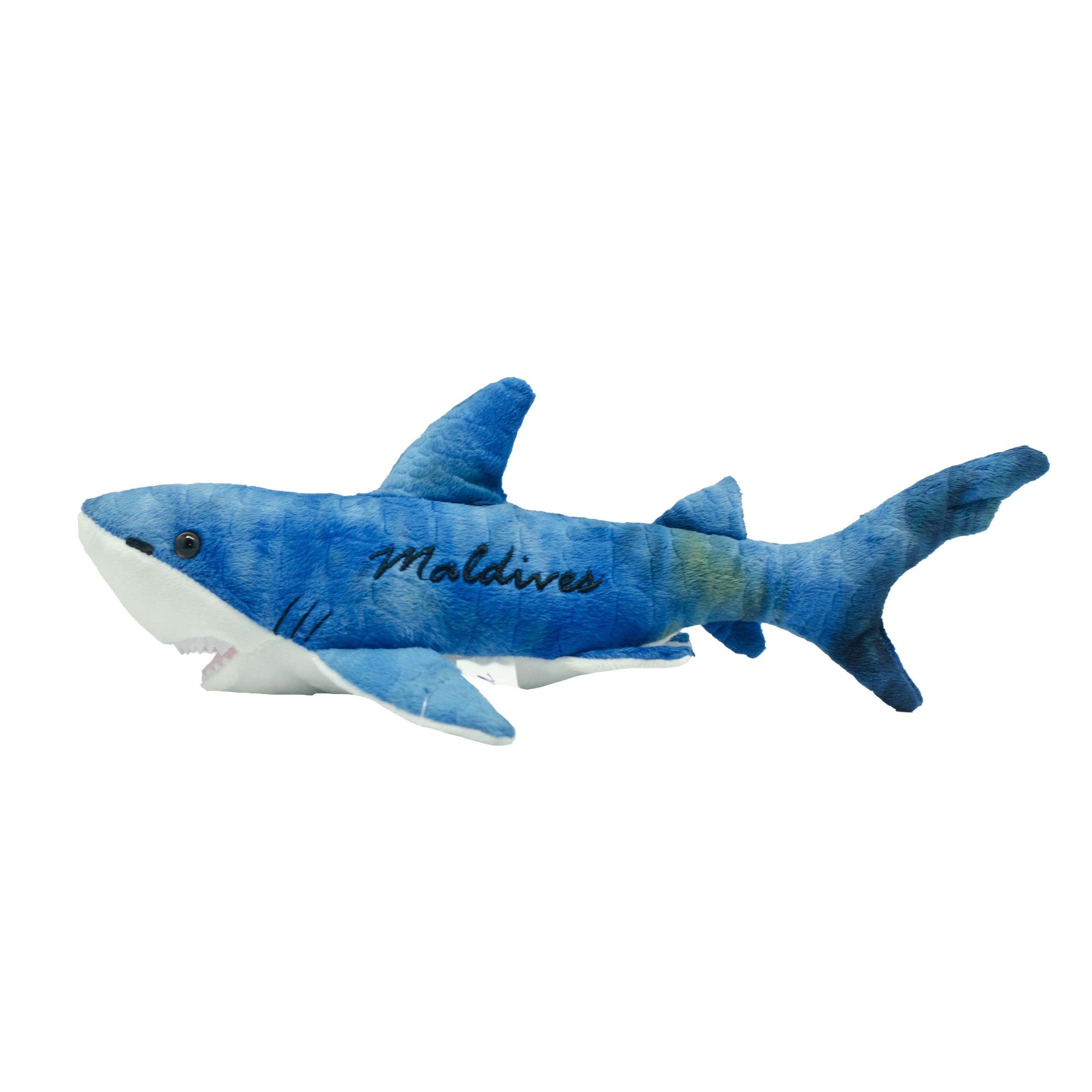 62642 (1) SOFT TOYS BLUE SHARK W/MALDIVES 14" - Image 1