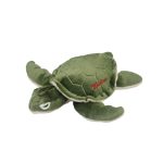 SOFT TOYS DARK GREEN TURTLE 30CM