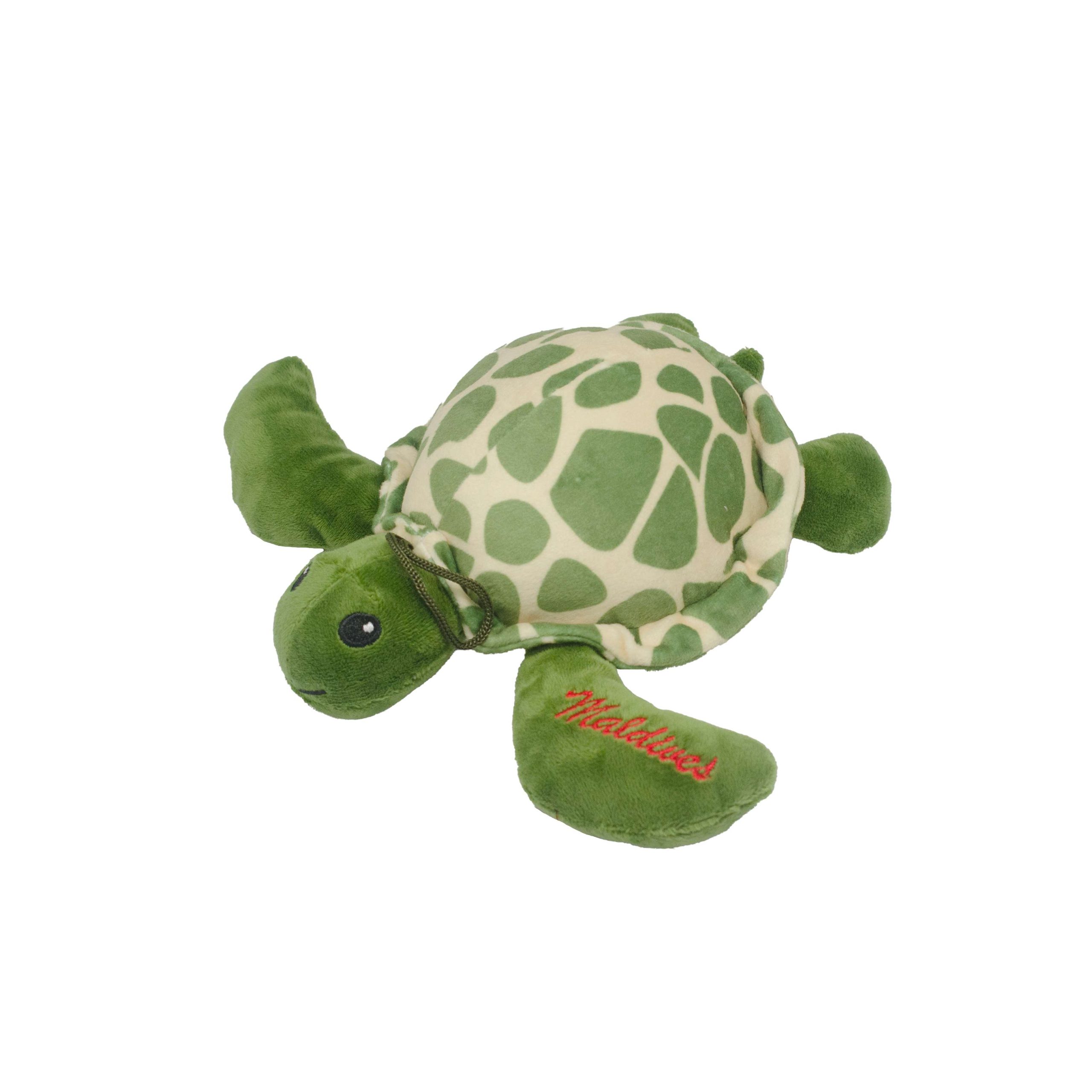 62678 (1) SOFT TOYS GREEN TURTLE EMB EYE W/ HANGER 20 CM - Image 1
