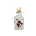 SAND BOTTLE W/ SHELL ON TOP MALDIVES PRINTED 7CM X 3CM