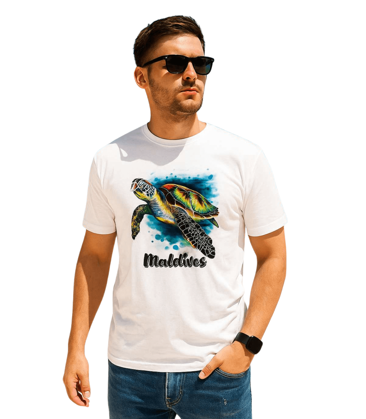 Z-WHT-099 T- SHIRT ADULT PRINTED - MM - Image 1