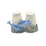 POLY DOLPIN PEPPER/SALT HOLDER