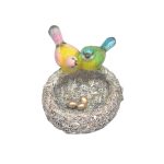 POLY BOWL W/ TWO BIRDS ON NEST - Image 2