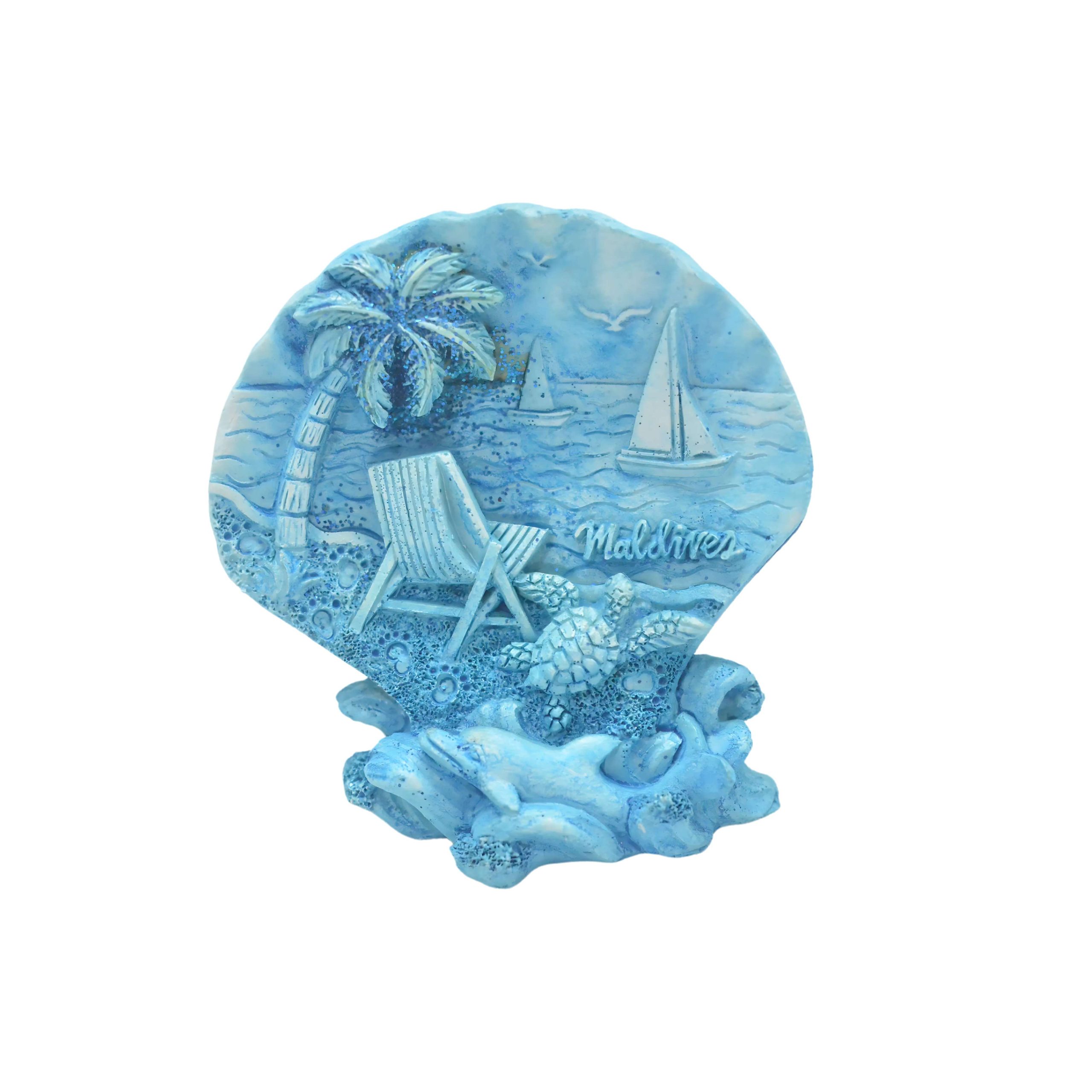 61071-1 POLY SHELL CORAL BEACH CHAIR - Image 1