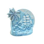 POLY BLUE ROUND W/ SAIL BOAT
