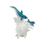 POLY 2 DOLPHINE ON CORAL SHELL - Image 2