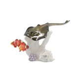 POLY STING RAY  ON CORAL