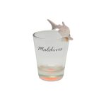 SHOT GLASS W/ POLY SHARK TOP