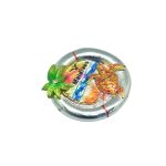 MAGNET POLY SILVER RING TURTLE