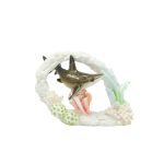 POLY SHARK ON CORAL RING