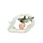 POLY SHARK ON CORAL RING - Image 2