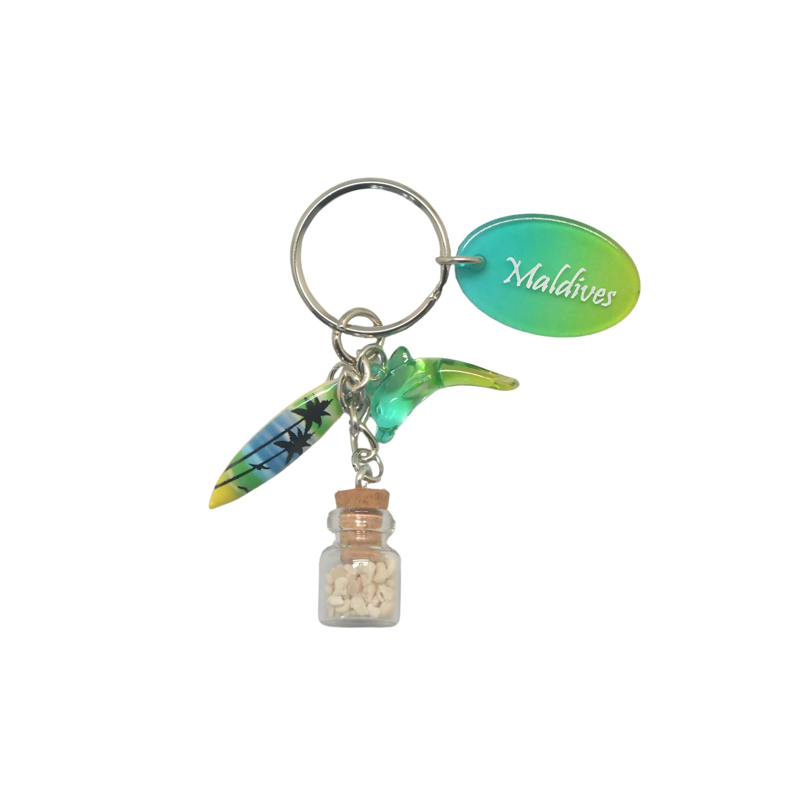 61708-3 KEYCHAIN DOLPHIN W/S.BOATSAND - Image 1