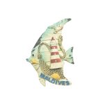 MAGNET POLY ANGEL FISH W/BIRD