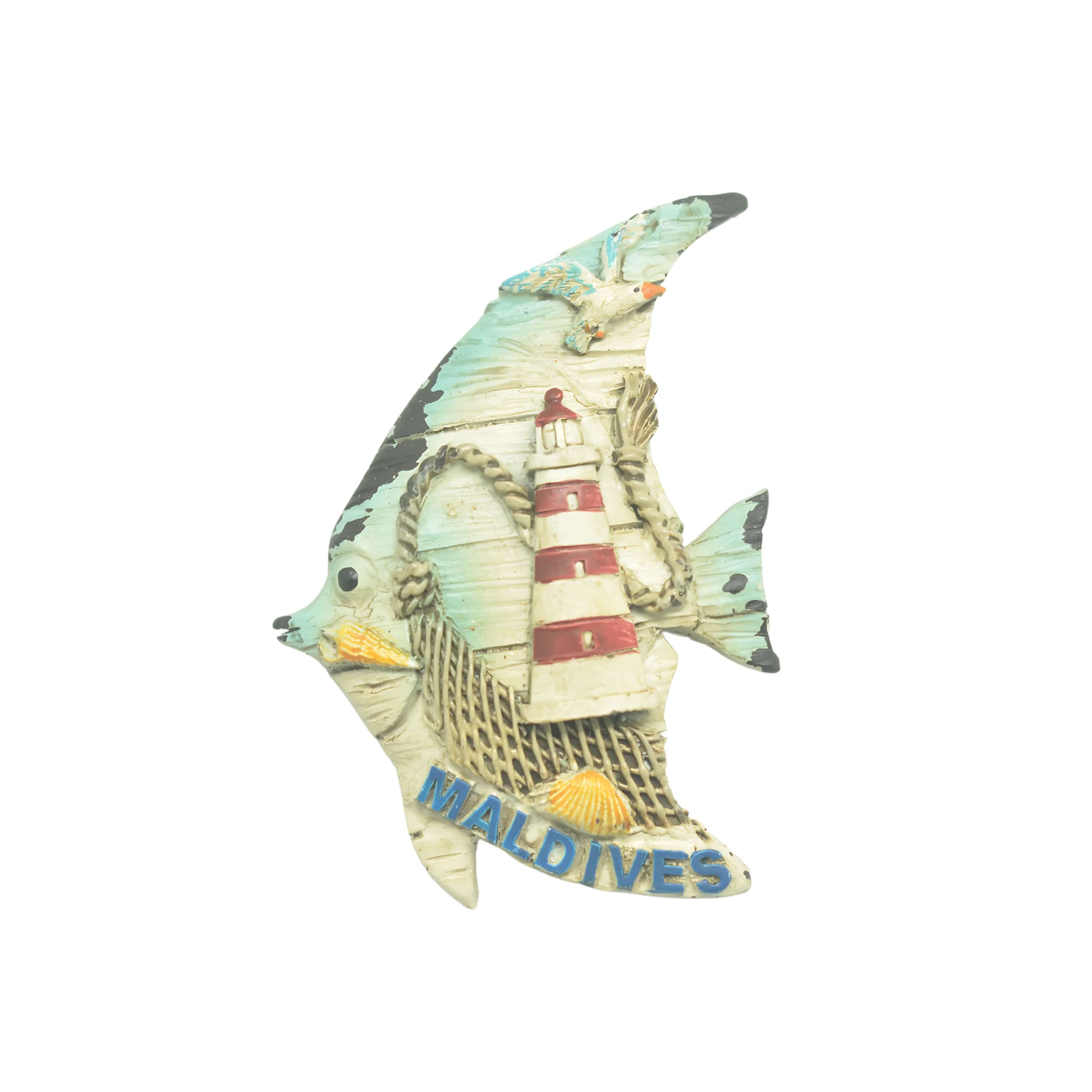 61749 MAGNET POLY ANGEL FISH W/BIRD - Image 1