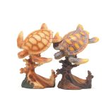 POLY TURTLE ON CORAL LIKE WOOD