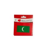 MAGNET MALDIVES FLAG I LOVE MA
