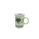 MUG 4" PRINTED TURTLE - GREEN