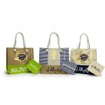 SHOPPING  BAG MIX 3D GOLD NEW SEA ANIMAL W/BIG ROPE