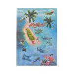 NOTE BOOK W/ MALDIVES SCENERIES 8.5"X6"