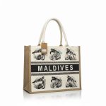 SHIPPING JUTE BAG PRINTED - TURTLE & SEALIFE - Image 3