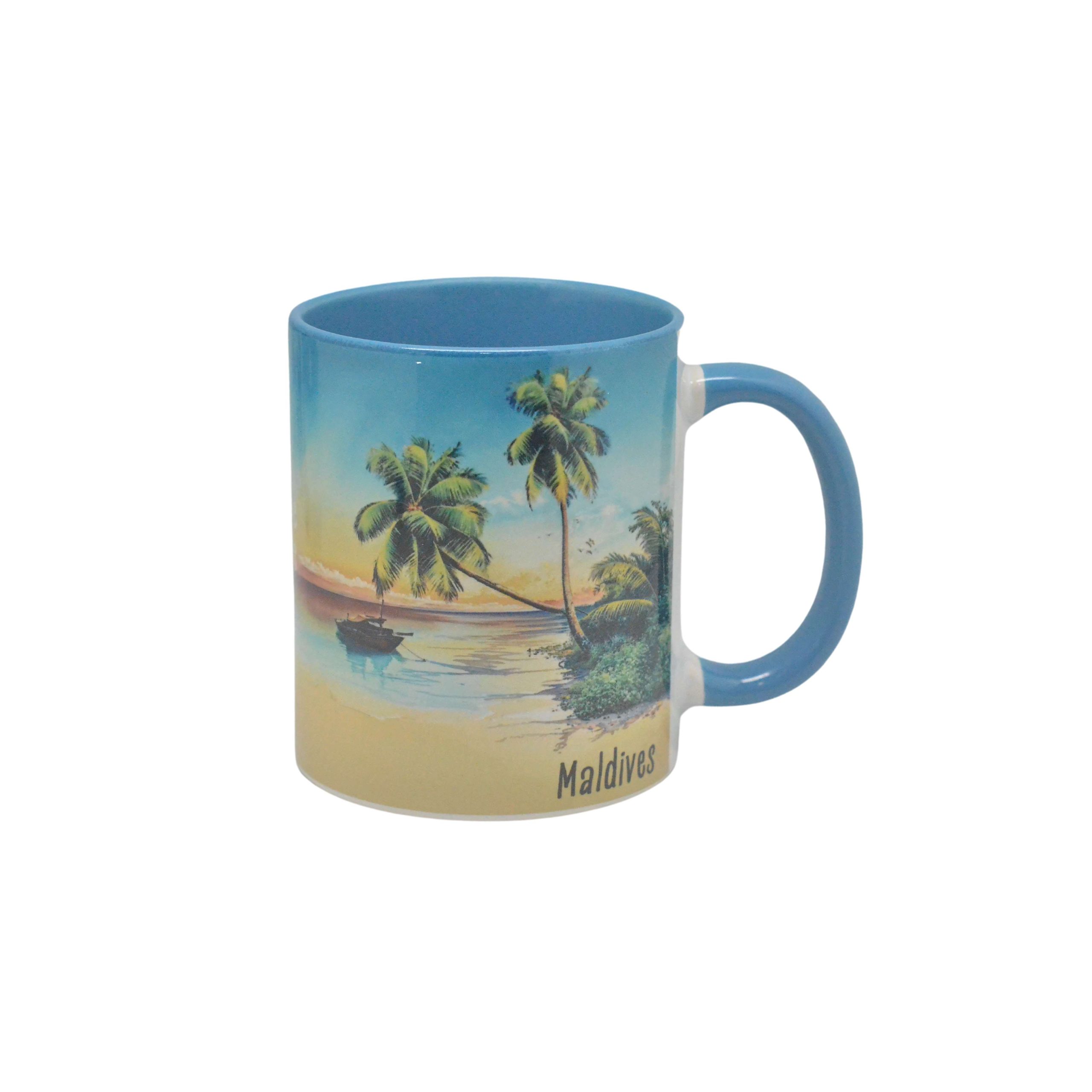 6319-1 CERAMIC MUG PRINTED ASSORTED DESIGNS - Image 1