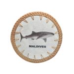 RATTAN MOP SHELL HOT PLATE BIG