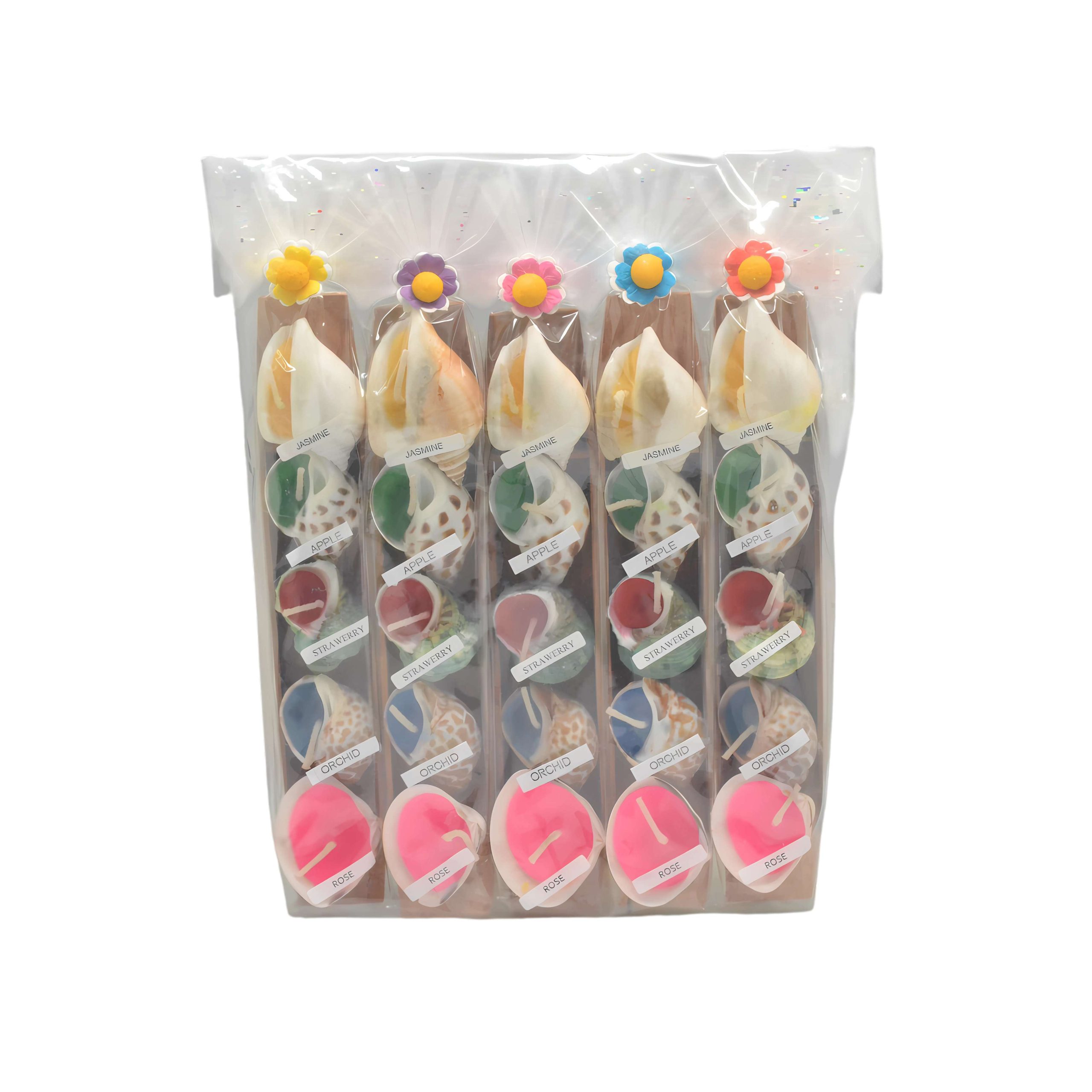 12594 BOAT MIX SHELL CANDLE - Image 1