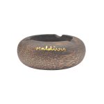 COCO WOOD ASHTRAY DONUT SHAPE 4"