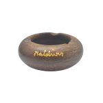 COCO WOOD ASHTRAY DONUT SHAPE 3"