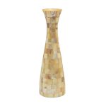 VASE MOP SHELL W/CERAMIC 7"
