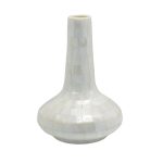 VASE SHELL MOP W/ CERAMIC