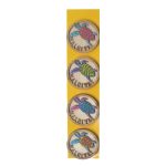 WOODEN MAGNET  ROUND SEA ANIMALS (1X4)