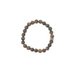 SEMI-PRECIOUS STONE BRACELET- YELLOW TIGER EYE-8MM ROUND BEADS- 7INCHES