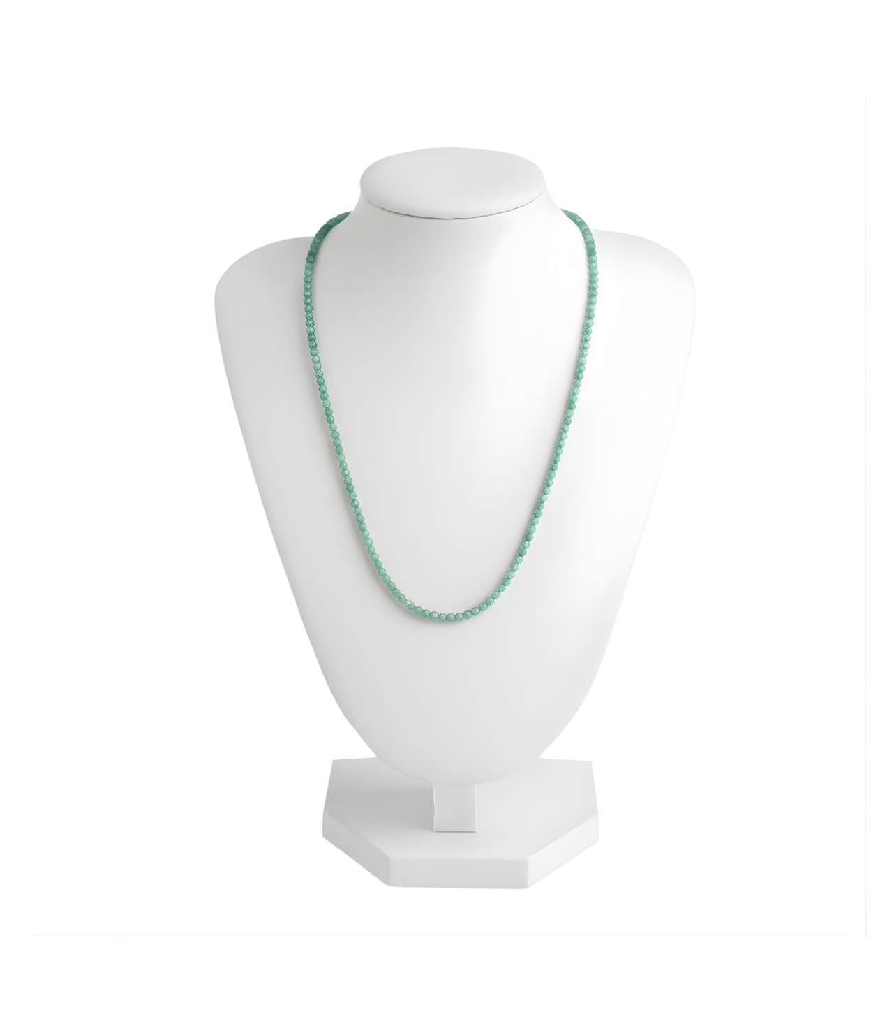 30748 SEMI-PRECIOUS STONE NECKLACE- AMAZONITE-15INCHES - Image 1