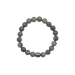 KAMBABA BRACELET-ROUND BEAD- 8MM+HEMATITE-8MM-7INCH