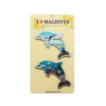 MAGNET FOIL DOLPHINE SET OF 2