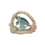 POLY TURTLE ON CORAL W/ HANDLE - Image 2