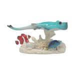 POLY MANTA ON CORAL W/DAN FISH - Image 3