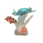 POLY TURTLE ON CORAL W/2NEMO