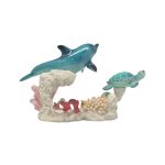 POLY DOLPHIN ON CORAL W/TURLE - Image 2