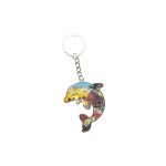 KEYRING DOLPHIN W/ WATER VILLA DESIGN