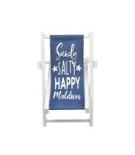 WOODEN WHITE CHAIR DECO 10CM