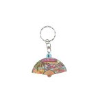 WOODEN KEYRING 3D HALF ROUND W/NEMO & TURTLE 2.5"