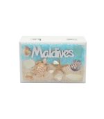 WOOD DECORATION BOX W/SHELL & TURTLE 4.5"X3"