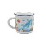 CUP CERAMIC W/ UNDER WATER PRINTED 3"
