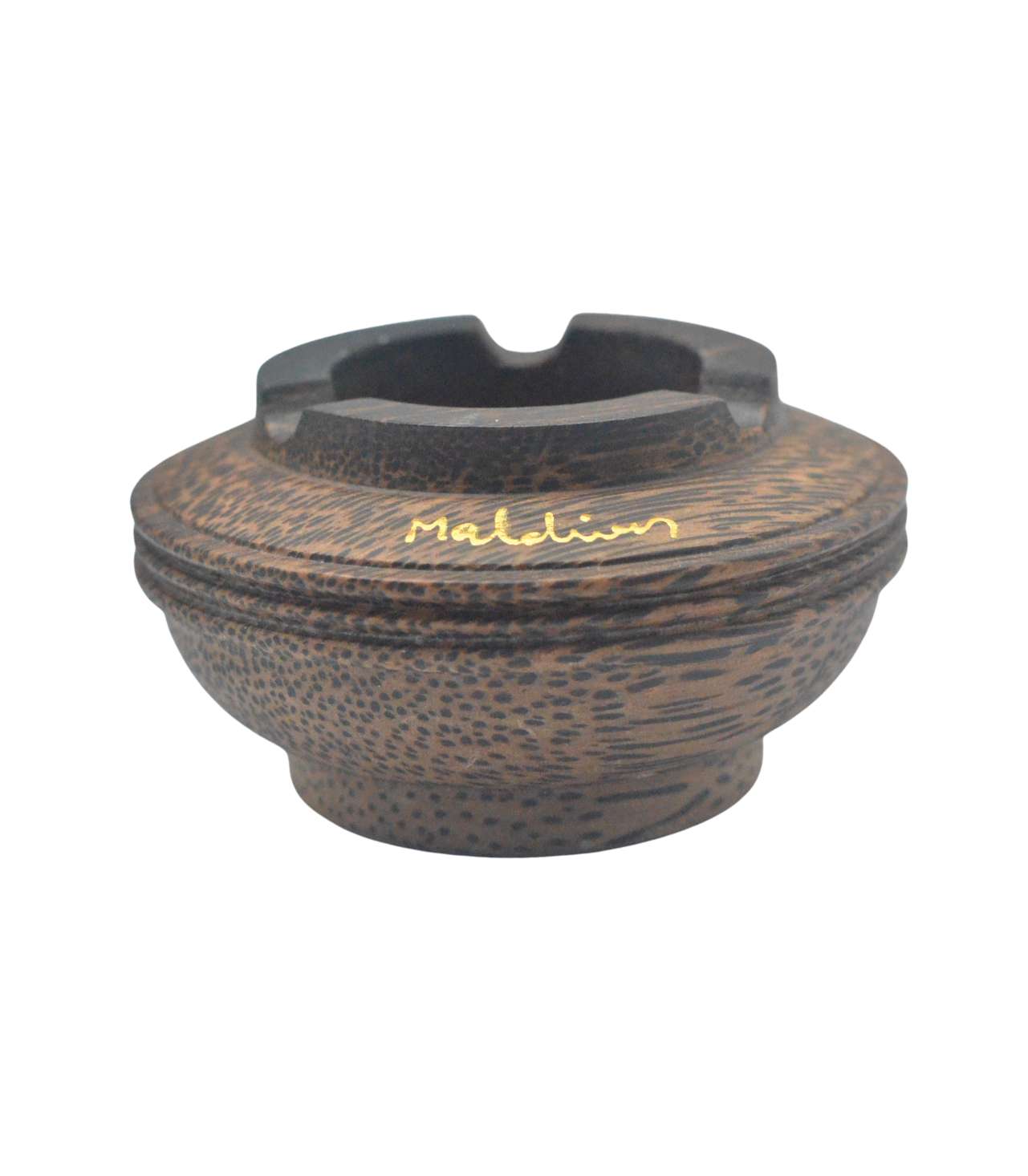 7519 COCO WD POT SHAPE ASHTRAY 5" - Image 1